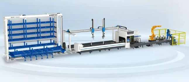 QUICK LASER tube cutting automatic production line won the bid of XCMG Group